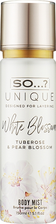 Спрей для тела - So…? Unique White Blossom Body Mist — фото N1