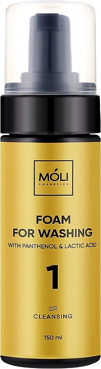 Пінка для вмивання шкіри обличчя з пантенолом і молочною кислотою - Moli Cosmetics Perfect Skin — фото N1