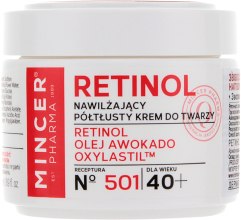 Духи, Парфюмерия, косметика Увлажняющий крем для лица 40+ - Mincer Pharma Retinol № 501