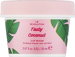 Маска для губ - I Heart Revolution Tasty Coconut Lip Mask — фото N1