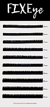 Парфумерія, косметика Вії для нарощування 10 ліній, MIX чорні, вигин CC, товщина 0.07 мм, довжина 6-7-8 мм - FIXEye Silk Lash