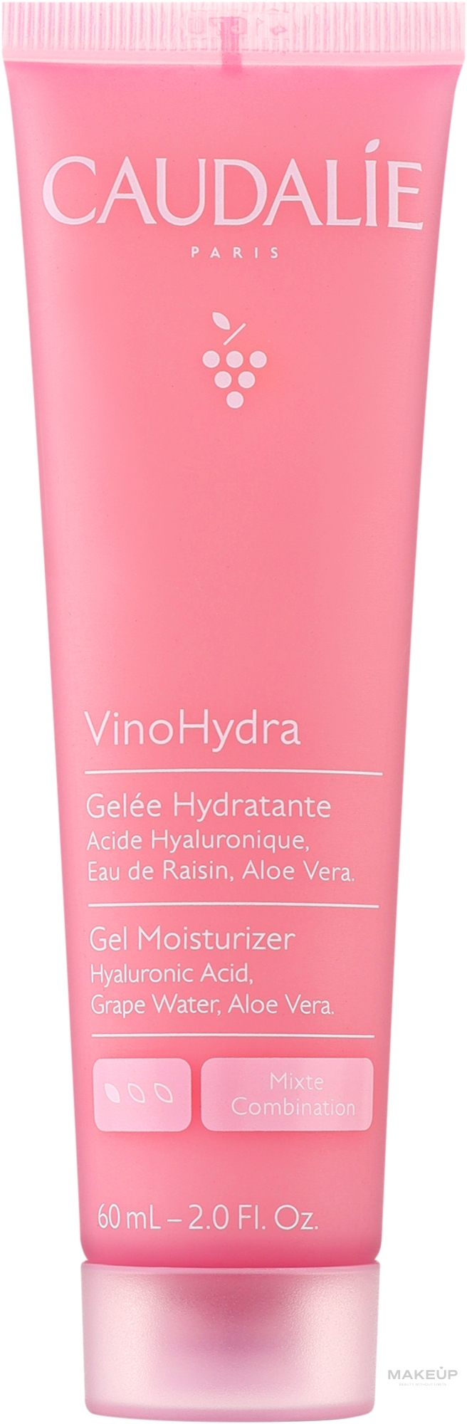 Зволожувальний гель для обличчя - Caudalie VinoHydra Gel Moisturizer — фото 60ml