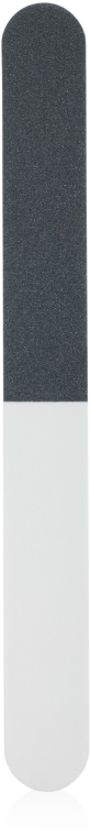 Полірувальник для нігтів тристоронній, великий, біло-сірий - Zauber — фото N2
