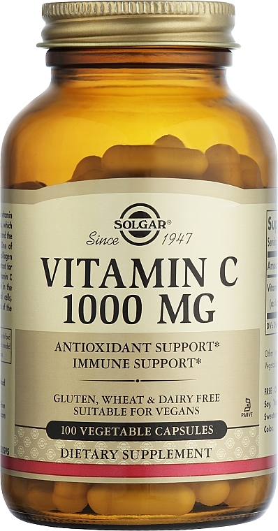 Диетическая добавка "Витамин С", 1000 мг - Solgar Vitamin C — фото N1
