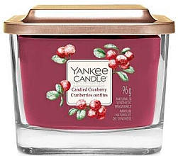 Ароматична свічка в склянці, один ґніт - Yankee Candle Candied Cranberry — фото N1