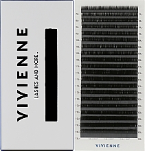 Парфумерія, косметика Накладні вії "Elite", чорні, 20 ліній (mix, 0.07, L + , (7-13)) - Vivienne
