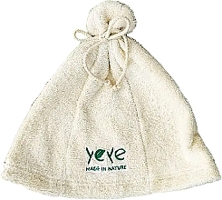 Бавовняна шапка для сауни, бежева, розмір М - Yeye — фото N1