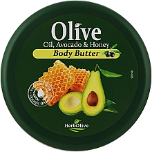 Парфумерія, косметика Олія для тіла з медом і авокадо - Madis HerbOlive Olive Oil Avocado & Honey Body Butter