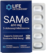 Духи, Парфюмерия, косметика Пищевая добавка "S-аденозил-метионин", 400 мг - Life Extension SAMe
