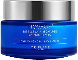 Парфумерія, косметика Нічна маска для інтенсивного відновлення шкіри - Oriflame NovAge+ Intense Skin Recharge Overnight Mask