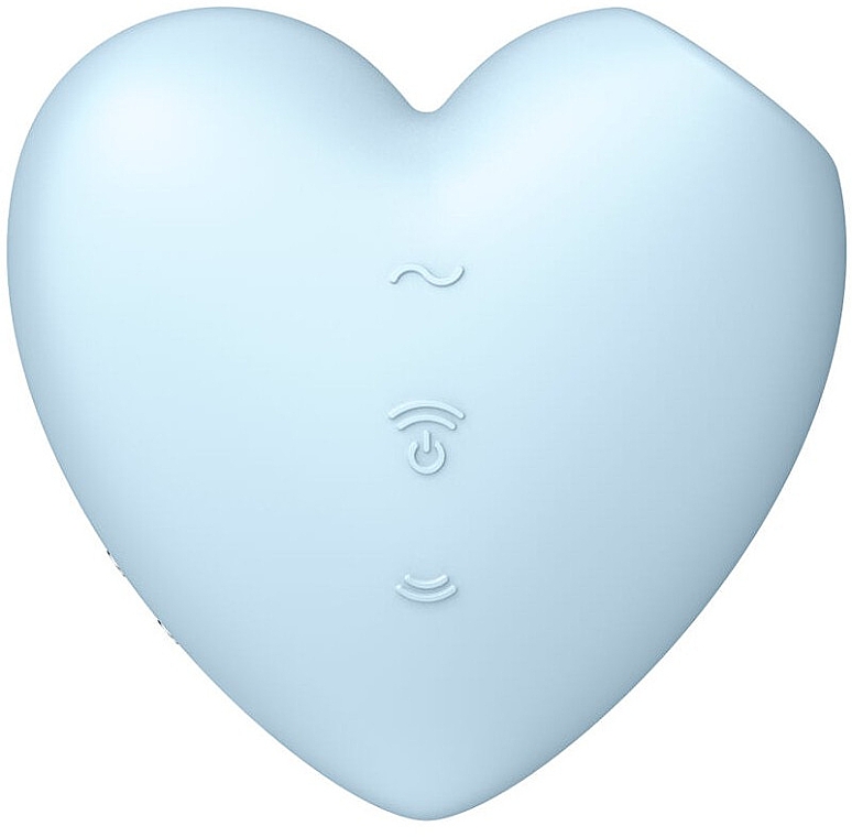 Вибратор для клитора, голубой - Satisfyer Cutie Heart Stimulator & Vibrator Blue — фото N1