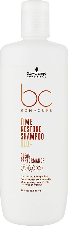 Шампунь для волос - Schwarzkopf Professional Bonacure Time Restore Shampoo Q10+ — фото N2
