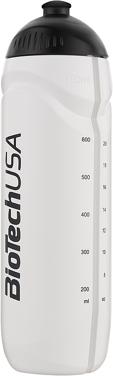 Бутылка для води 750 мл, белая - BiotechUSA Sport Bottle  — фото N1