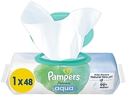 Духи, Парфюмерия, косметика Детские влажные салфетки, 48 шт. - Pampers Harmonie Aqua Baby Wipes