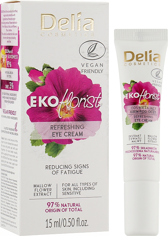 Освежающий крем под глаза - Delia Cosmetics Ekoflorist — фото N2