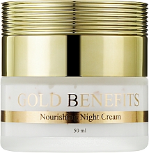 Живильний нічний крем - Sea of Spa 24K Gold Gold Benefits Omega & Hyaluronic Acid Nourishing Night Cream — фото N1