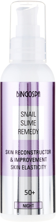 Нічний крем із равликовим слизом - BingoSpa Snail Slime Remedy 50+ — фото N2