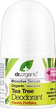 Духи, Парфюмерия, косметика Дезодорант "Чайное дерево" - Dr. Organic Bioactive Skincare Tea Tree Roll-On Deodorant