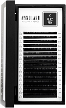 Накладные ресницы C, 0.12 (6-13 мм), mix - Nanolash Volume Lashes — фото N1