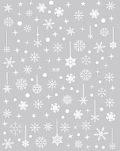 Наклейки для ногтей самоклеющиеся, снежинки - Deni Carte — фото N1