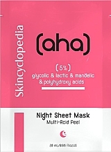 Парфумерія, косметика Тканинна маска для обличчя з AHA- і PHA-кислотами 5% - Skincyclopedia Sheet Mask