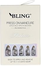 Парфумерія, косметика Накладні нігті "Stiletto", димчасті - Bling Press On Manicure