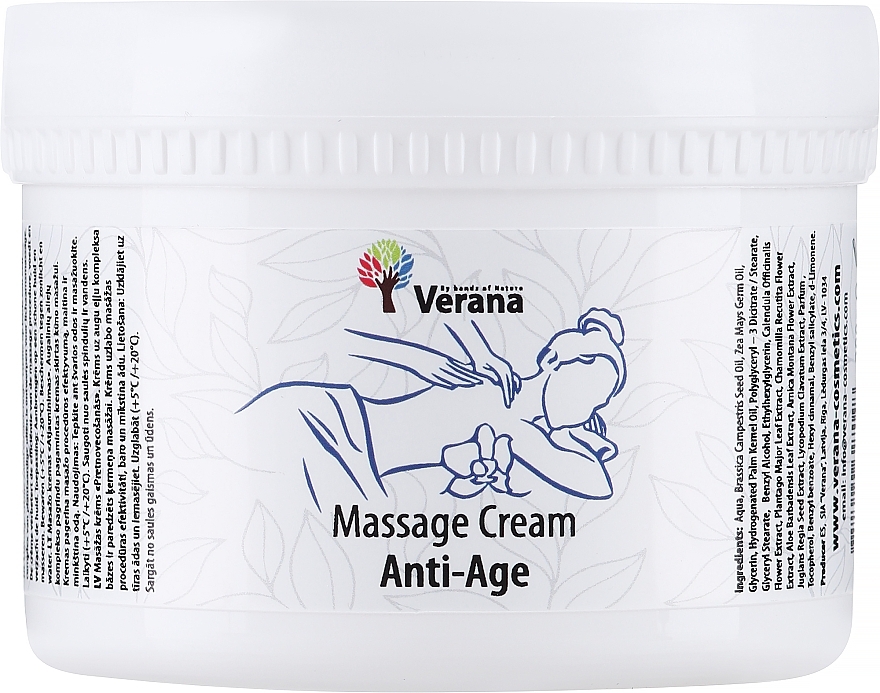 Крем для масажу "Антивіковий" - Verana Massage Cream Anti Age — фото N2