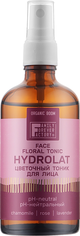 Тоник цветочный для лица "pH-нейтральный" - Family Forever Factory Organic Boom