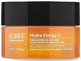 Увлажняющий и антивозрастной крем-сорбет для лица - Korff Hydra Energy C Sorbet Face Cream — фото N1