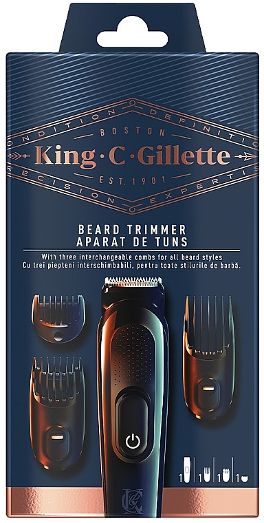 Тример для бороди - Gillette King C. Gillette Beard Trimmer — фото N1