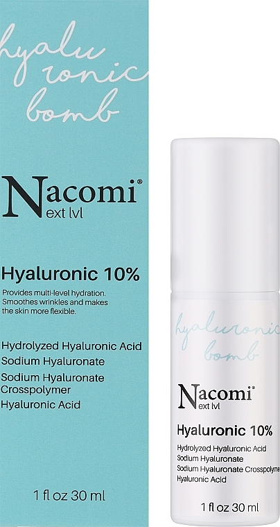 Сыворотка для лица с гиалуроновой кислотой 10% - Nacomi Next Level Hyaluronic 10% — фото N2