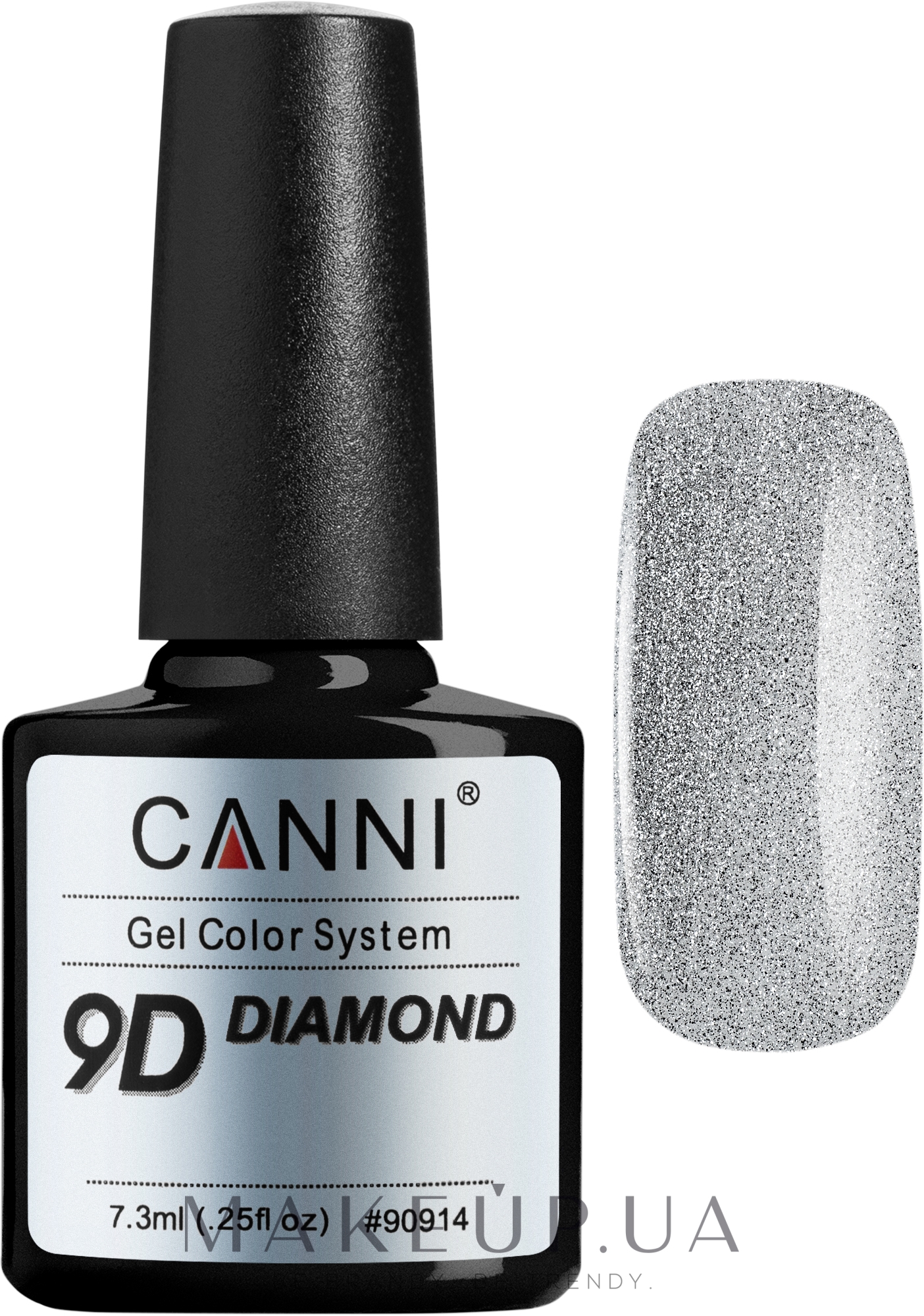 Гель-лак для ногтей "9D кошачий глаз" - Canni 9D Diamond — фото 13 - Silver