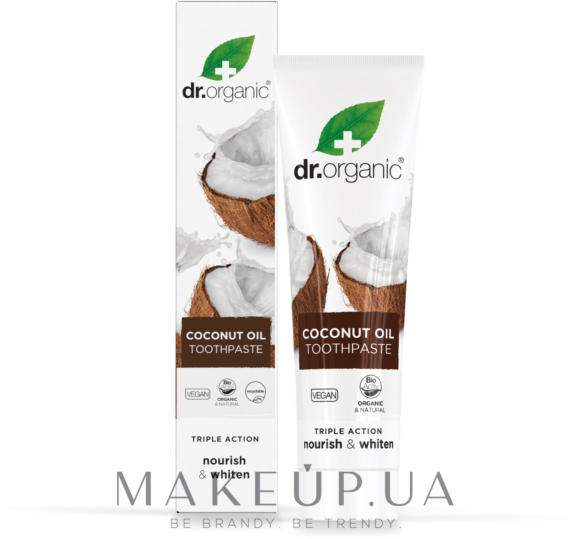 Зубная паста с кокосовым маслом - Dr. Organic Coconut Oil Toothpaste  — фото 100ml