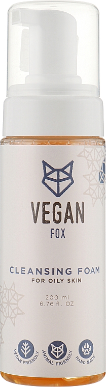 Очищувальна пінка для жирної шкіри - Vegan Fox Cleansing Foam For Oily Skin