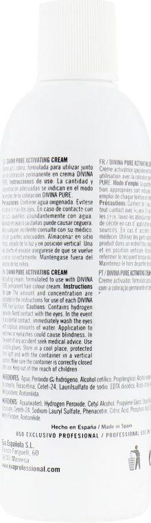 Крем-оксидант - Eva Professional Divina Pure Activating Cream 18vº/5,4% — фото N2