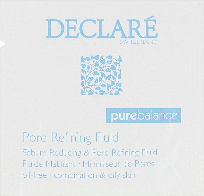 Интенсивное нормализующее средство - Declare Sebum Reducing & Pore Refining Fluid (пробник) — фото N1