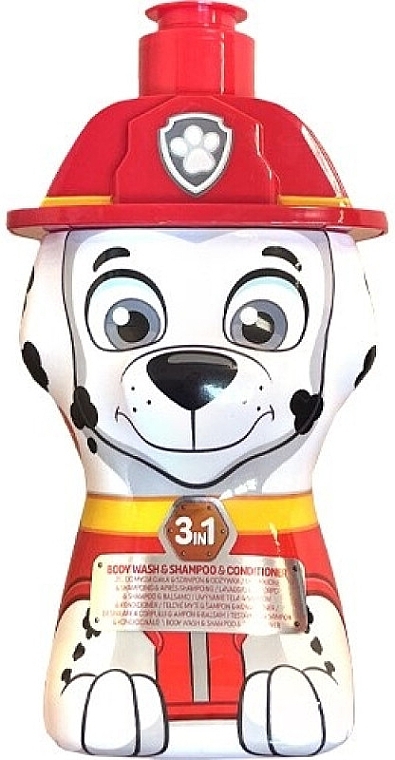 Шампунь-гель 3в1 "Маршалл" - Air-Val International Paw Patrol Marshall Body Wash & Shampoo & Conditioner — фото N1