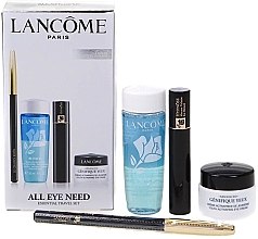 Парфумерія, косметика Набір - Lancome All Eye Need Travel Set (eye/cr/5ml + makeup remover/30ml + mascara/2ml + crayon/0,7g)