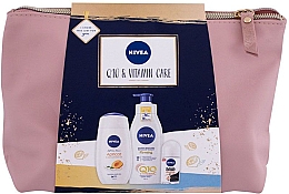 Парфумерія, косметика Набір - NIVEA Firming Care (sh/gel/250ml + b/milk/400ml + deo/50ml + pouch)