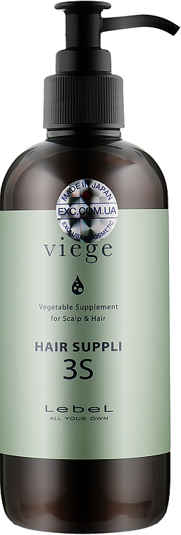 Пом'якшувальний крем для волосся - Lebel Viege Hair Suppli 3S — фото N1