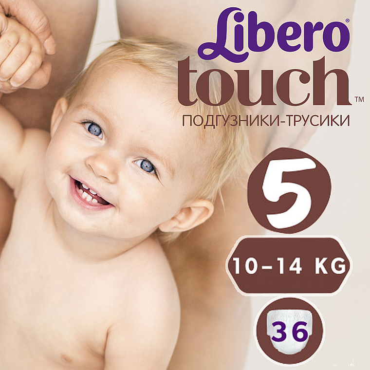 Подгузники-трусики Touch Pants 5 (10-14 кг), 36 шт - Libero — фото N1