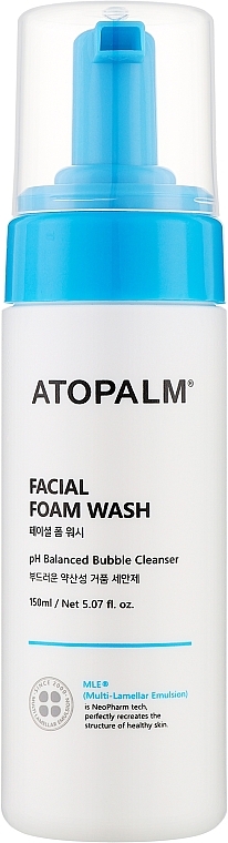 Очищающая пенка для чувствительной кожи лица - Atopalm Facial Foam Wash