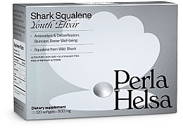 Сквален "Еліксир молодості", 120 капсул - Perla Helsa Shark Squalene Youth Elixir Dietary Supplement — фото N1