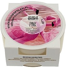 Духи, Парфюмерия, косметика Ароматическая свеча - House of Glam Sweet Joyful Pink Candle (мини)