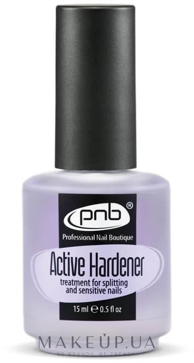 Средство для укрепления ломких и слоящихся ногтей - PNB Active Hardener — фото 15ml