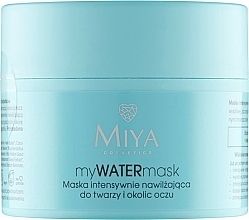 Парфумерія, косметика Інтенсивна зволожувальна маска для обличчя та контуру очей - Miya Cosmetics myWATERmask