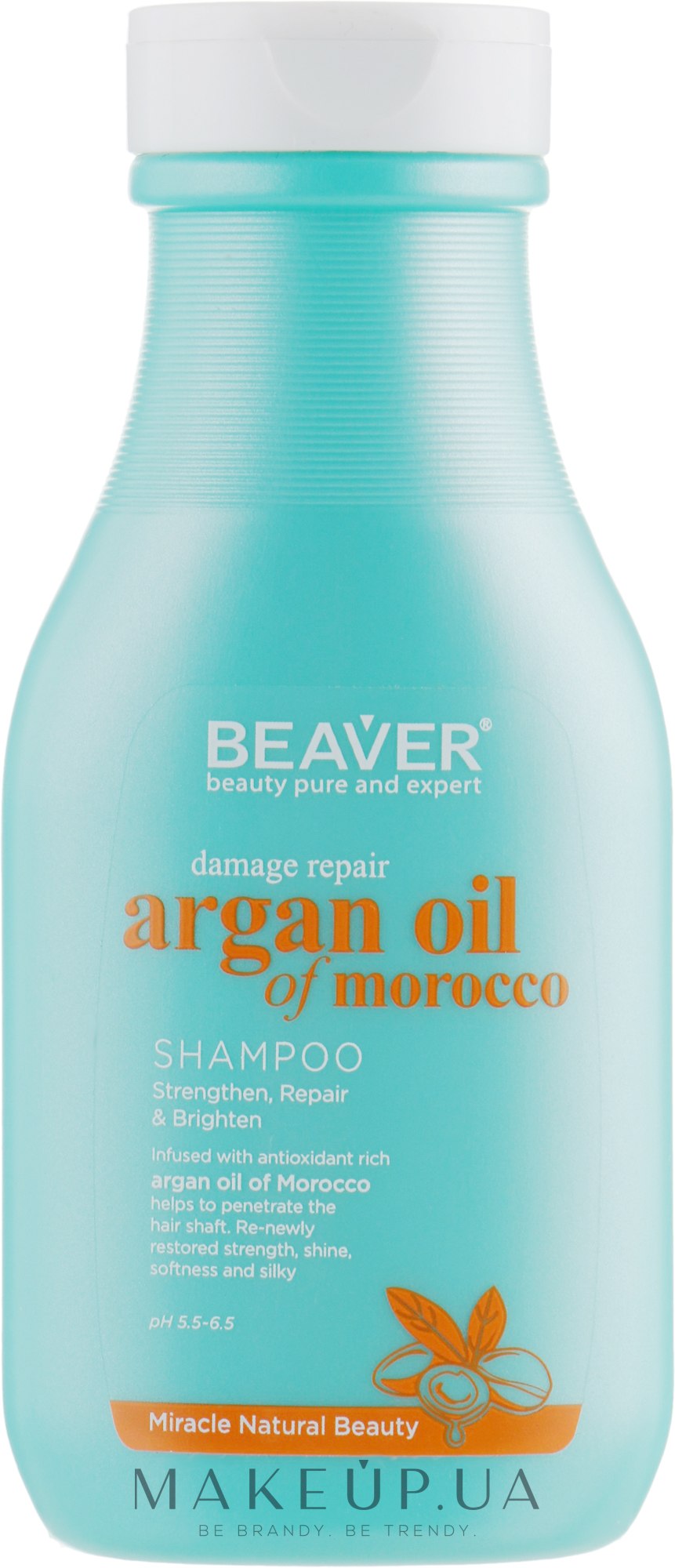 Восстанавливающий шампунь для поврежденных волос с Аргановым маслом - Beaver Professional Damage Repair Argan Oil Of Morocco Shampoo (мини) — фото 60ml