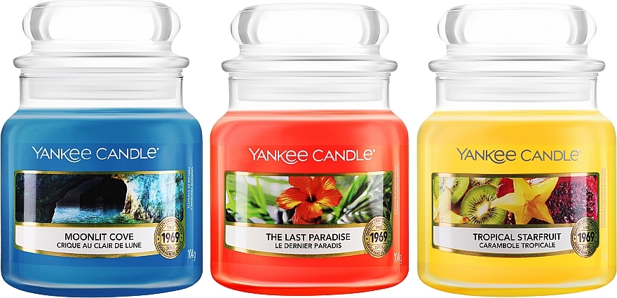 Набор свечей - Yankee Candle Classic The Last Paradise (candle/3x104g) — фото N2