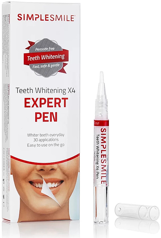 Відбілювальний гель для зубів у олівці - Simplesmile Teeth Whitening X4 Expert Pen — фото N1