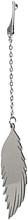 Парфумерія, косметика Сережки жіночі, звисаючий лист на ланцюжку, срібні - Lolita Accessories